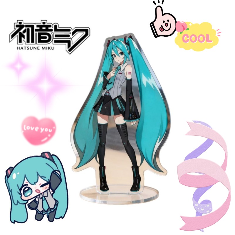 Anime Cosplay Roleplay - Hatsune Miku 10cm Acrylic Stand Cute