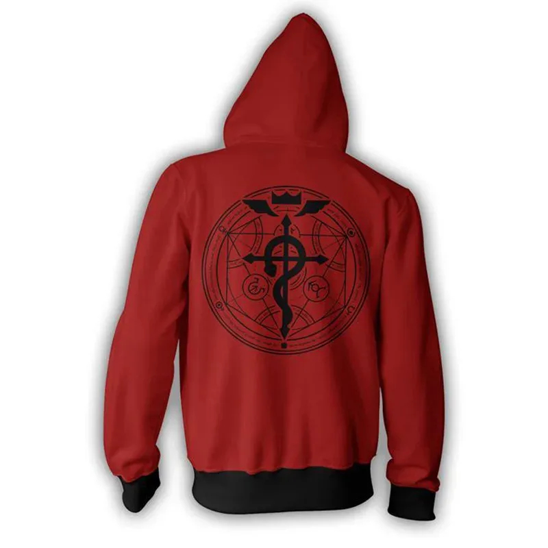 Fullmetal Alchemist Coat - ❤New 2026 Cosplay Costume 3D Sweatshirts