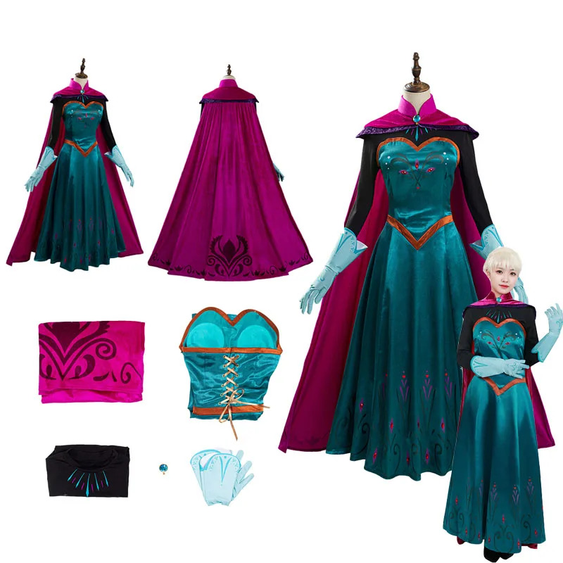 Anime Cosplay Youtube - Movie Queen Elsa Cosplay Costume Women