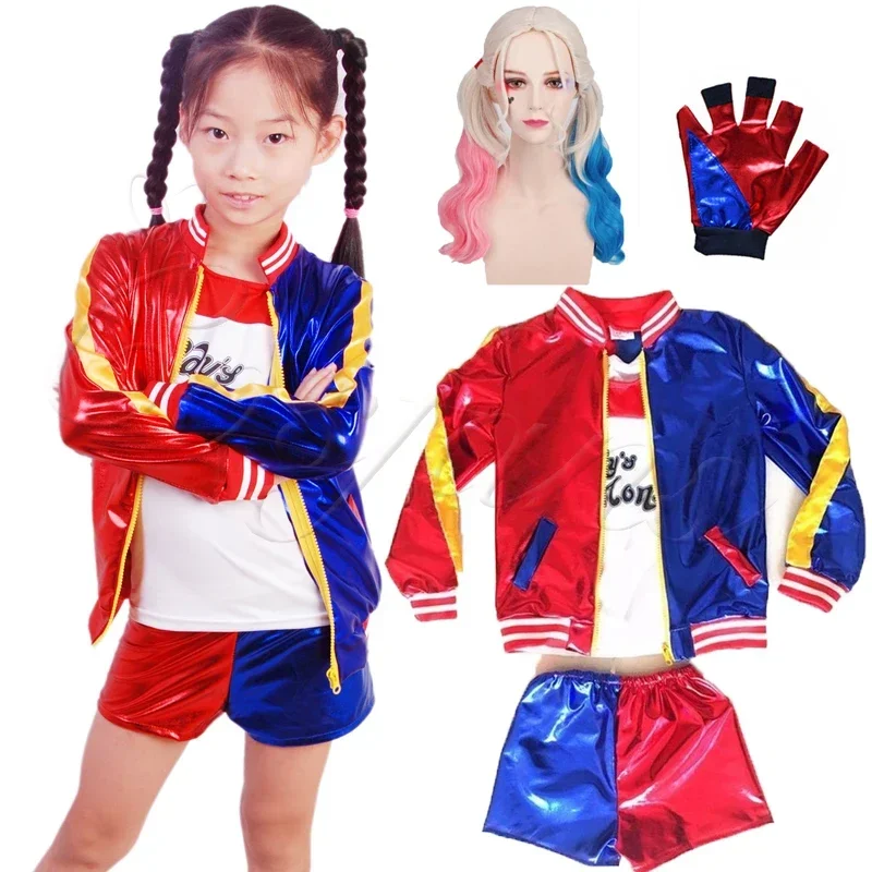 【Retro Punk Jester Harley Cost - Anime Harley Quinn Cosplay recensie en prijs