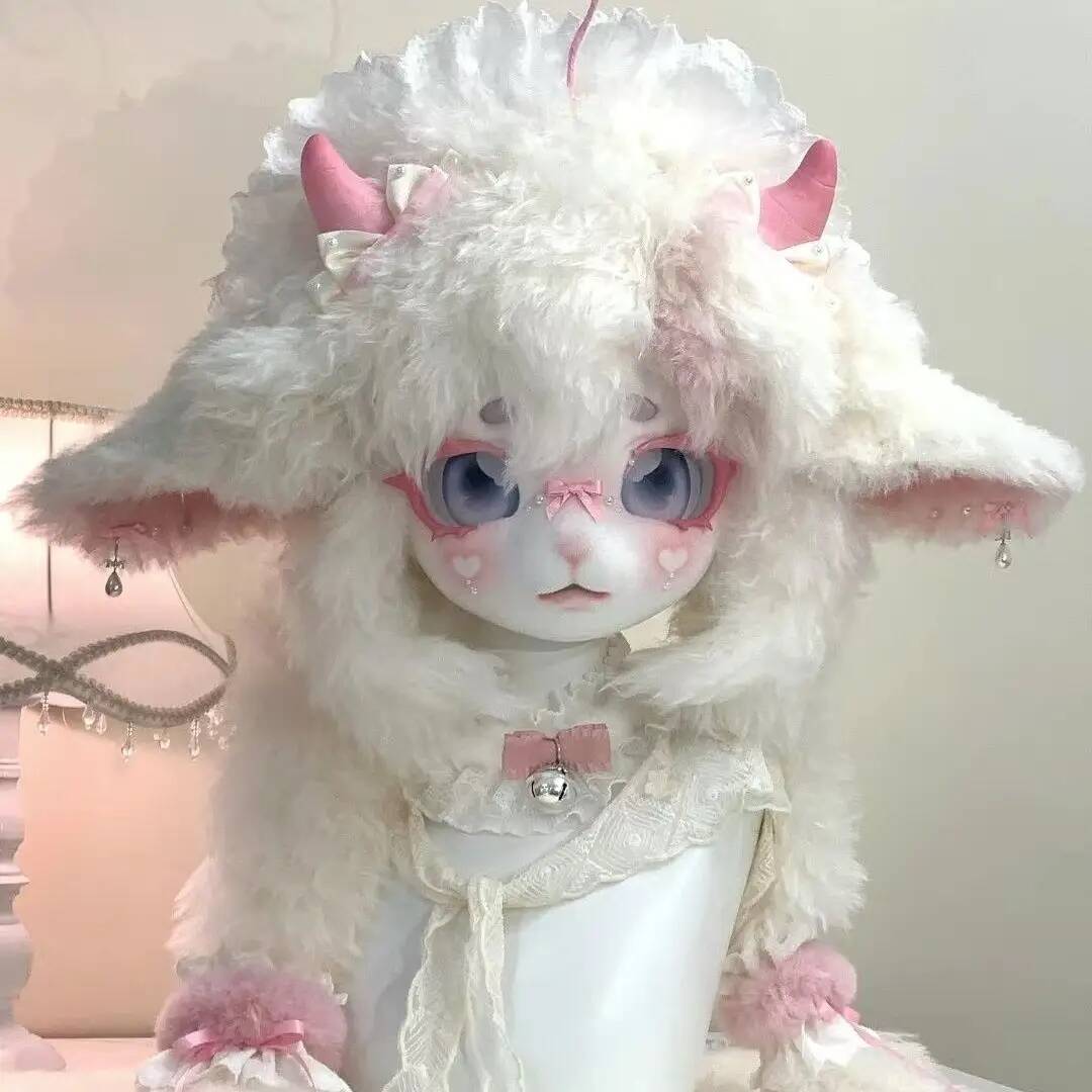 Handmade Kig Fursuit Head, Cut - Anime Cosplay Pink recensie en prijs