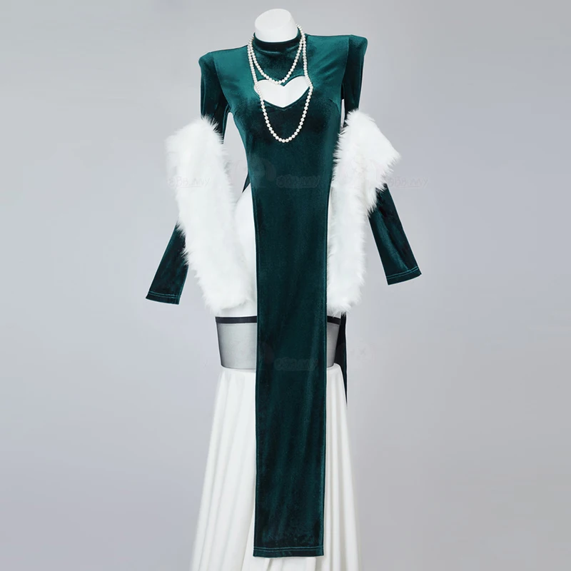 Sexy Velet Furry Cape Dress Wi - Anime Cosplay One Punch Man recensie en prijs