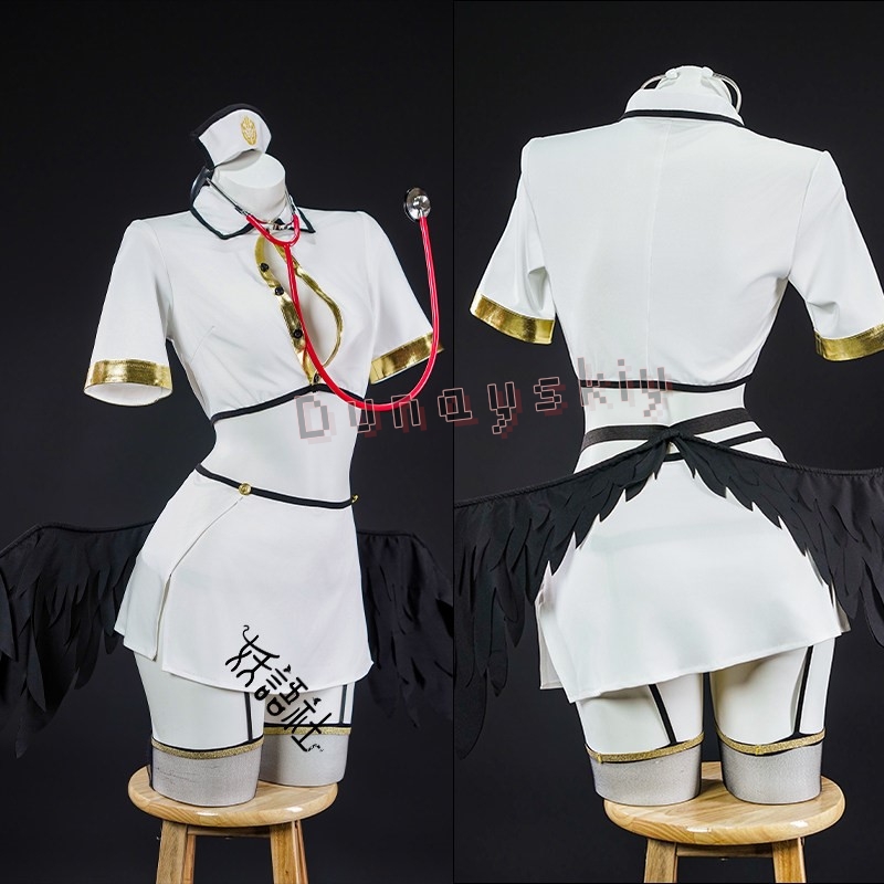 OVERLORD Albedo Gothic Angel N - Anime Cosplay Nurse recensie en prijs