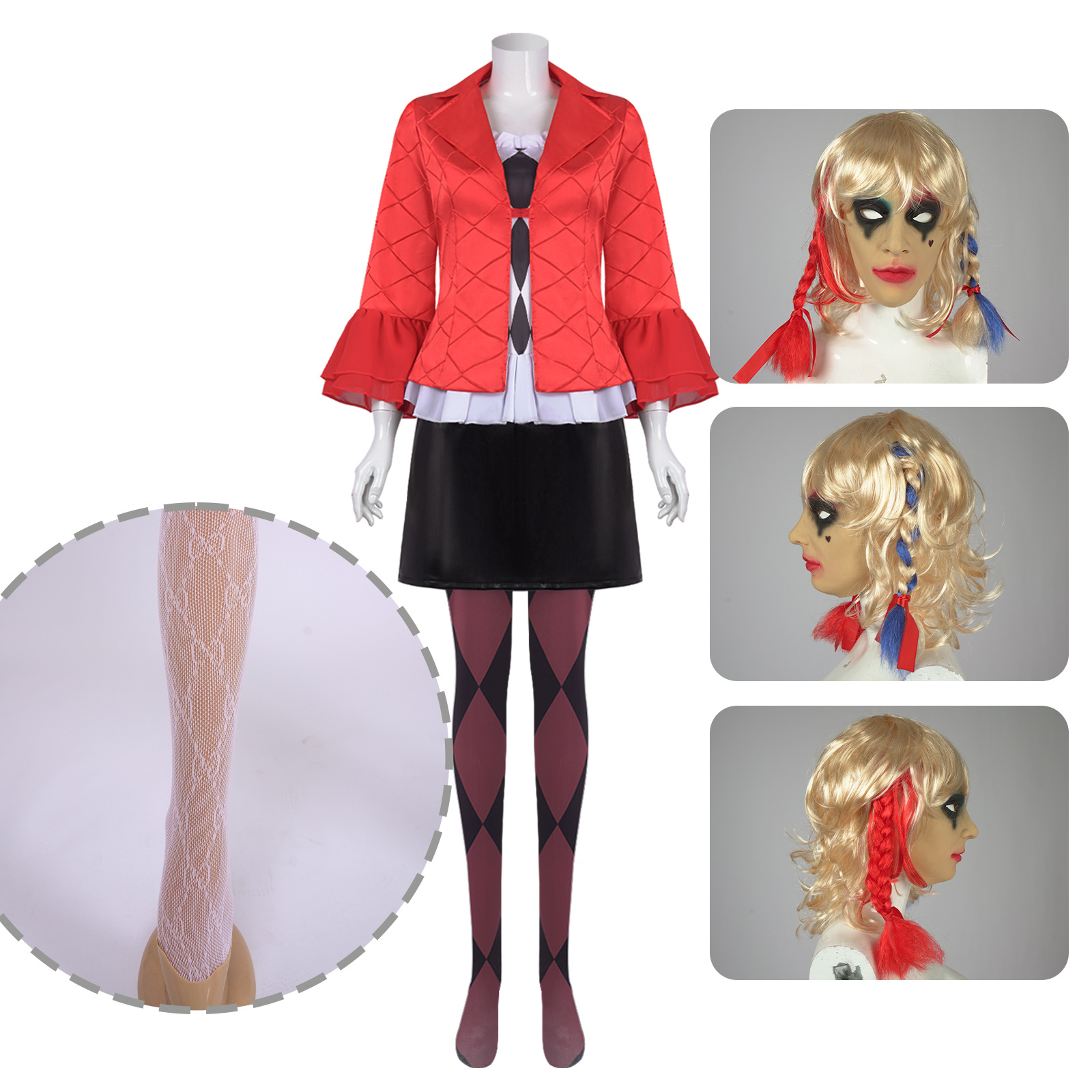 Harley Quinn Joker 2 Cosplay C - Anime Harley Quinn Cosplay recensie en prijs