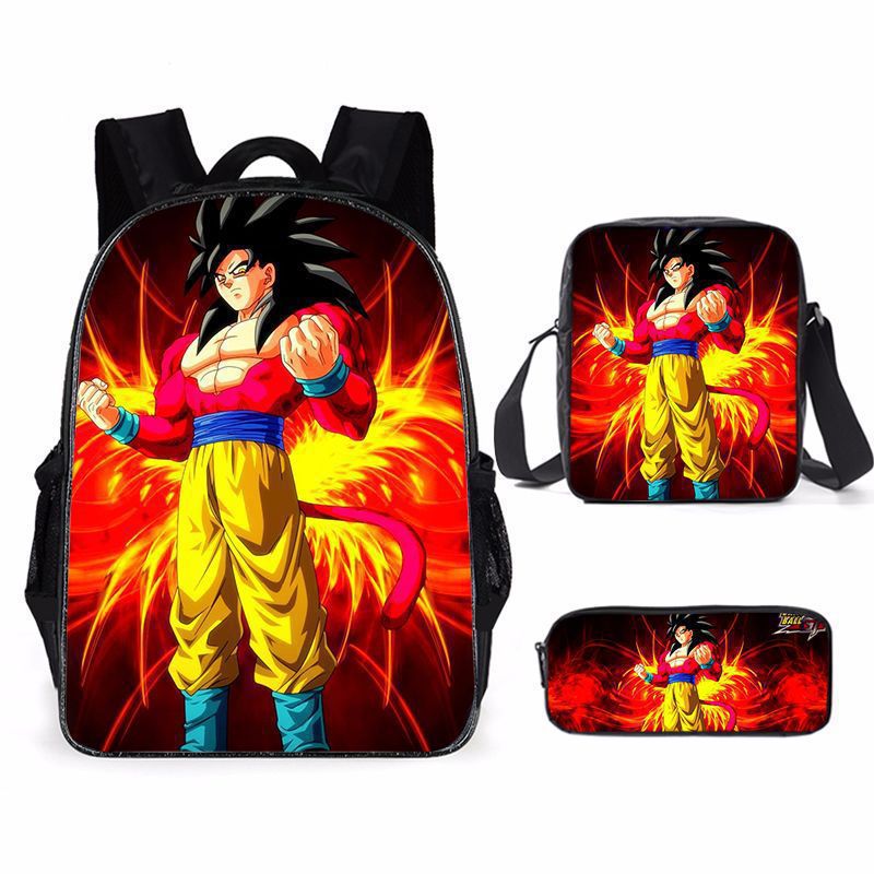 Kawaii Cartoon Saiyan Print Ba - Anime Cosplay Ai recensie en prijs