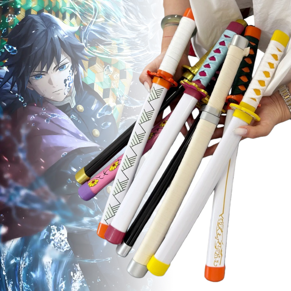 16inch Tomioka Giyuu Katana An - Anime Cosplay Katana recensie en prijs