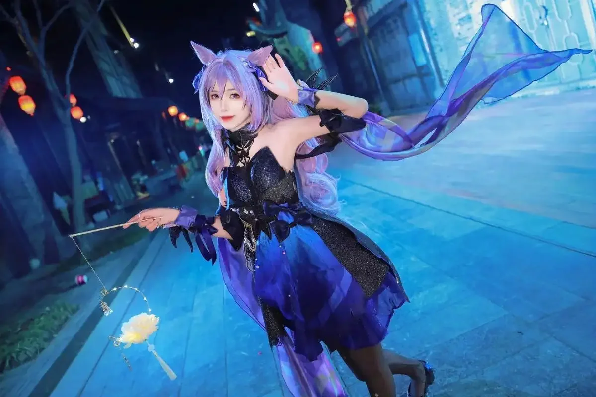 Genshin Impact Keqing Opulent  - Anime Cosplay Cat recensie en prijs