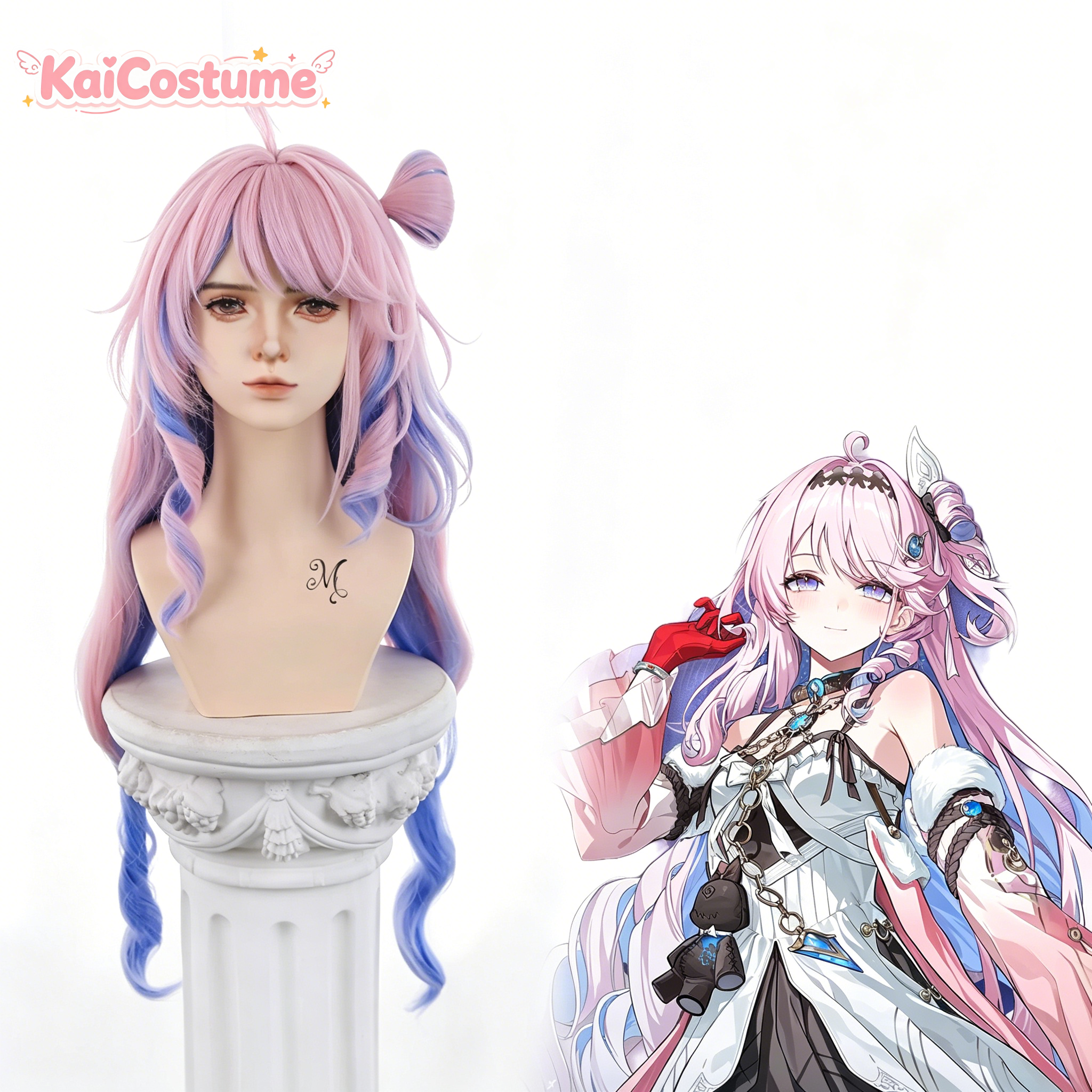 Wuthering Waves Denia Cos Wig  - Anime Cosplay Pink recensie en prijs