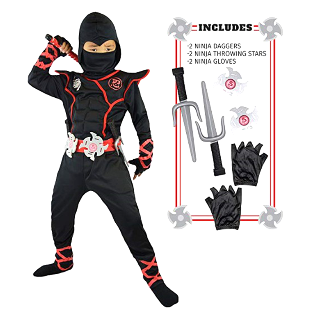 Boys Ninja Deluxe Costume With - Anime Cosplay Ideas Male recensie en prijs