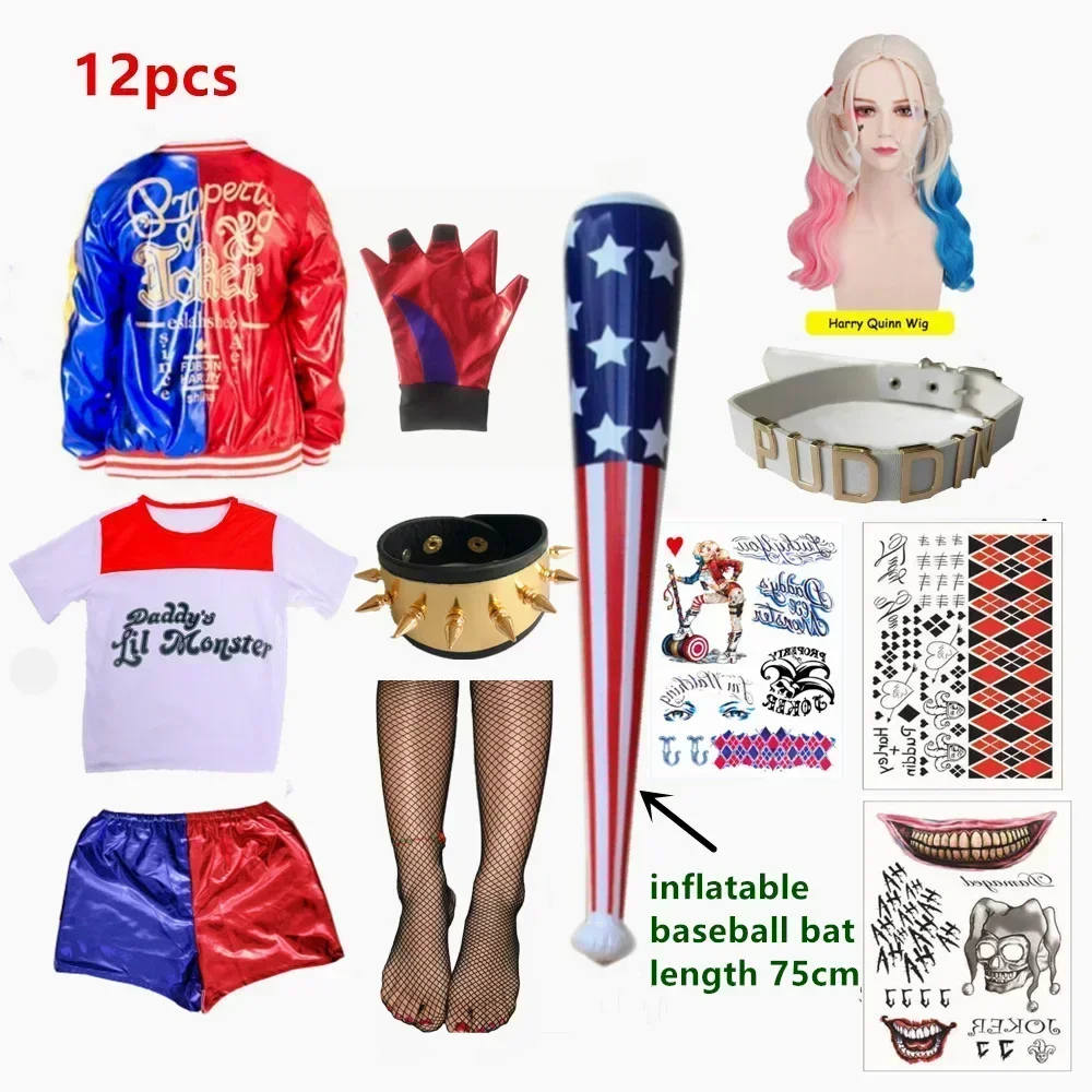 Kids Girls Harley Costumes Cos - Anime Harley Quinn Cosplay recensie en prijs