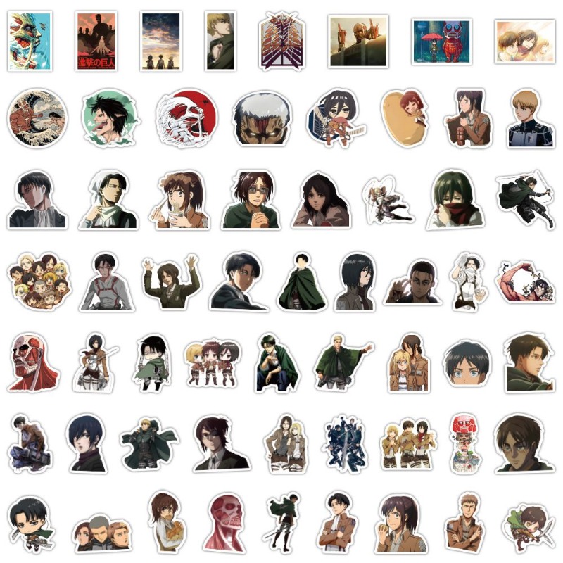 60Pcs Attack on Titan Anime St - Anime Cosplay Roleplay recensie en prijs