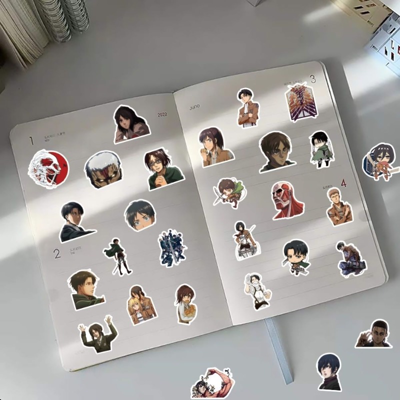 60Pcs Attack on Titan Anime St - Anime Cosplay Roleplay recensie en prijs