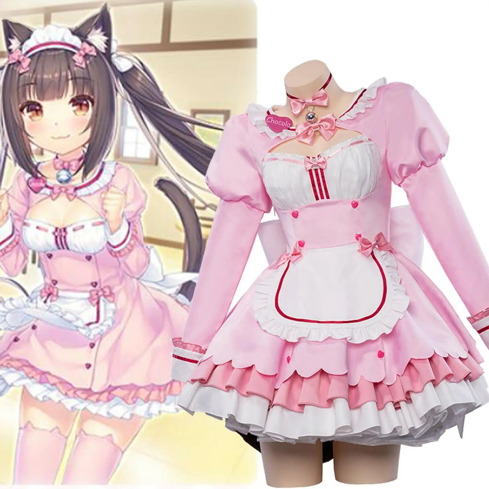 Nekopara Chocolate Cosplay Cos - Anime Cosplay Cat recensie en prijs
