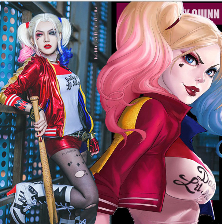 Halloween Suicide Squad Costum - Anime Harley Quinn Cosplay recensie en prijs