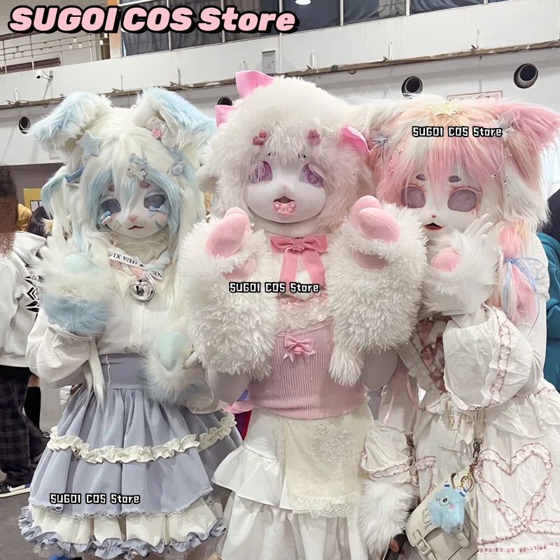 aBcSCS*Fursuit Head Kigurumi C - Anime Cosplay Cat recensie en prijs