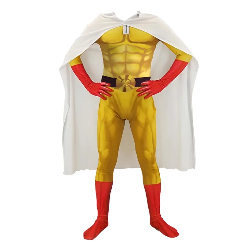 Saitama Full Cosplay Set One P - Anime Cosplay One Punch Man recensie en prijs