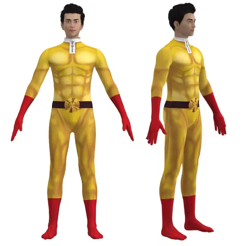 Saitama Full Cosplay Set One P - Anime Cosplay One Punch Man recensie en prijs