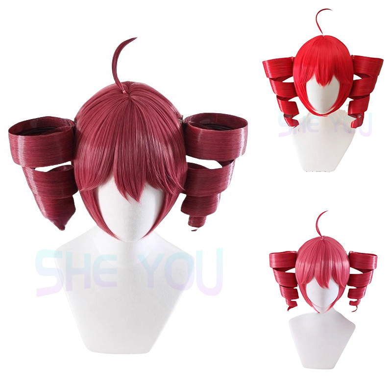 Anime Kasane Teto Wig Cosplay  - Anime Cosplay With Red Hair recensie en prijs