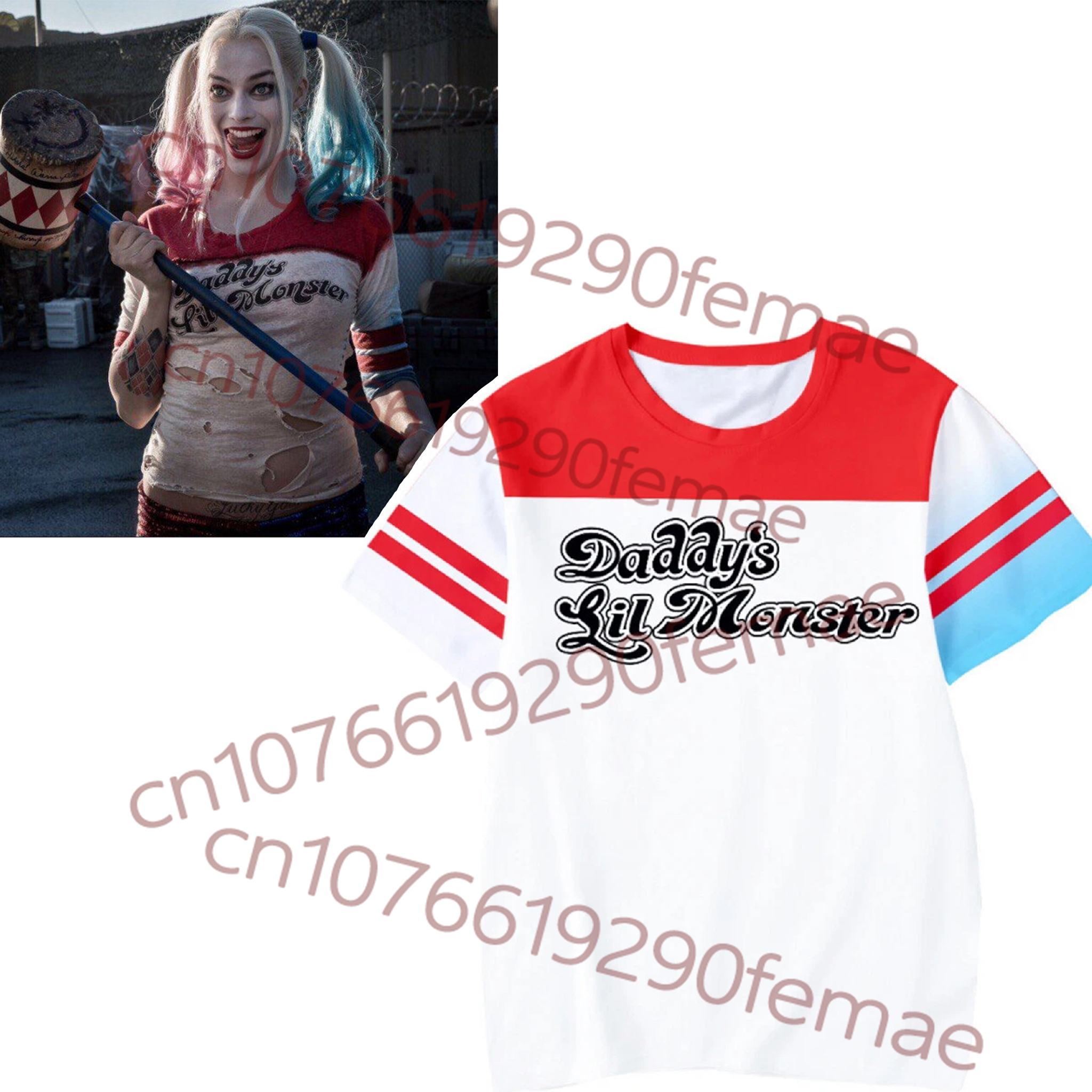 New Kids Short Sleeve: Suicide - Anime Harley Quinn Cosplay recensie en prijs