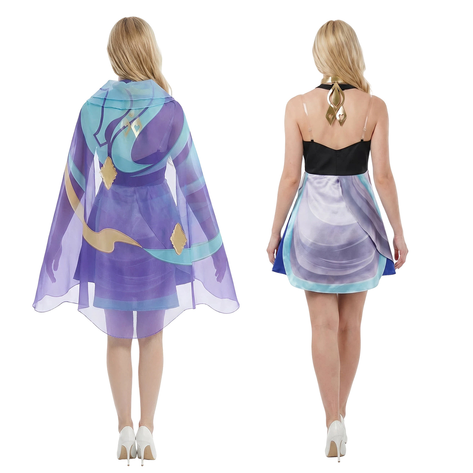 Dolia Dress with Headscarf Cos - Anime Cosplay Women recensie en prijs