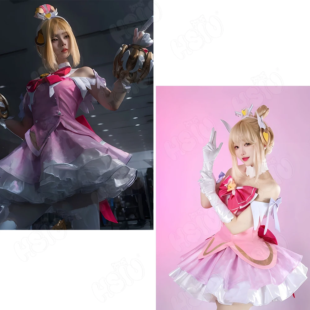 Juno Cosplay Costume Wig HSIU  - Anime Cosplay Pink recensie en prijs