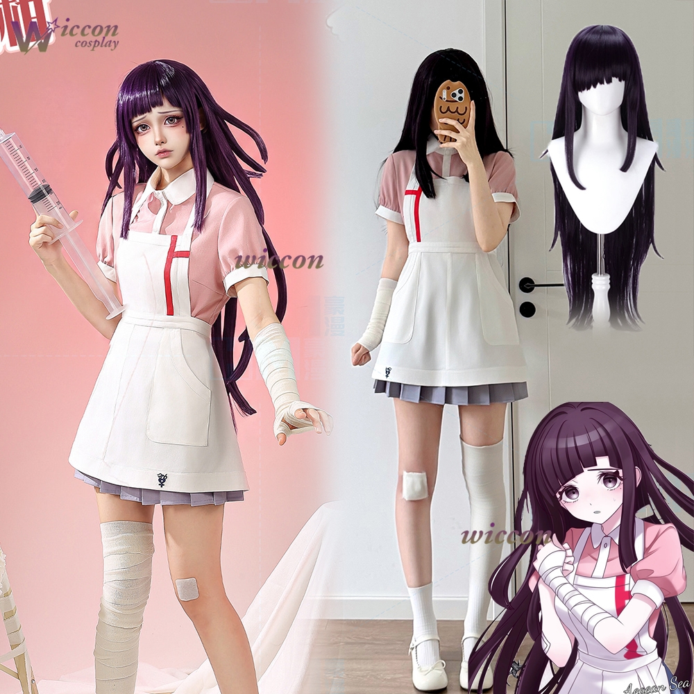 KospLAY Danganronpa Mikan Tsum - Anime Cosplay Nurse recensie en prijs