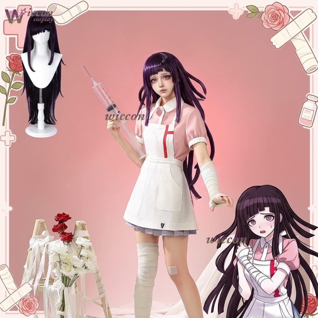 KospLAY Danganronpa Mikan Tsum - Anime Cosplay Nurse recensie en prijs