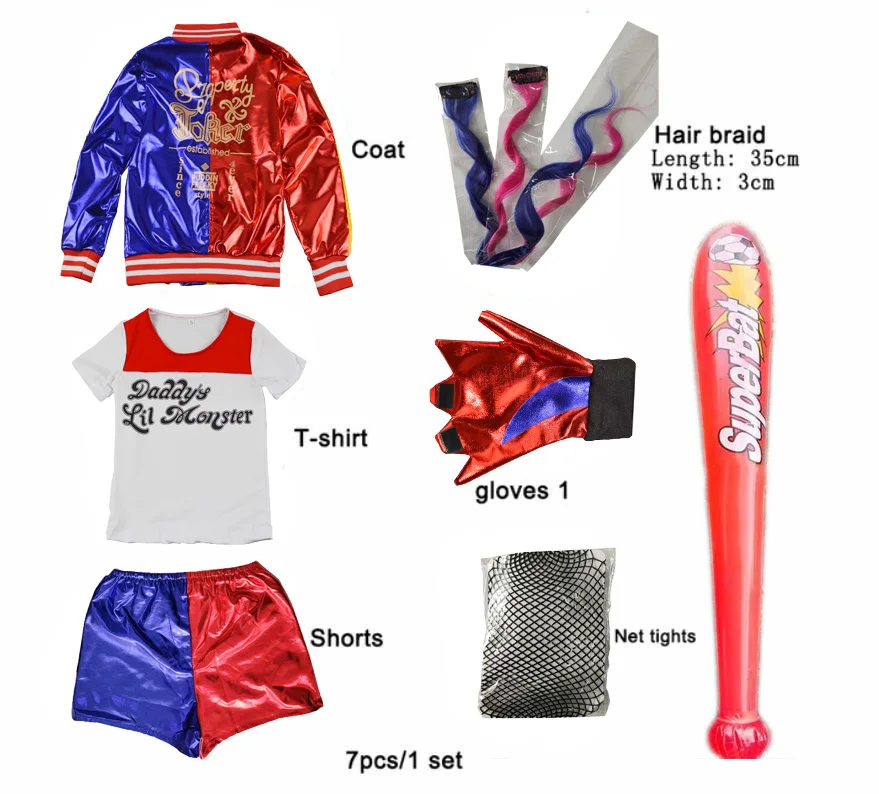 Harley Costumes Cosplay Suicid - Anime Harley Quinn Cosplay recensie en prijs