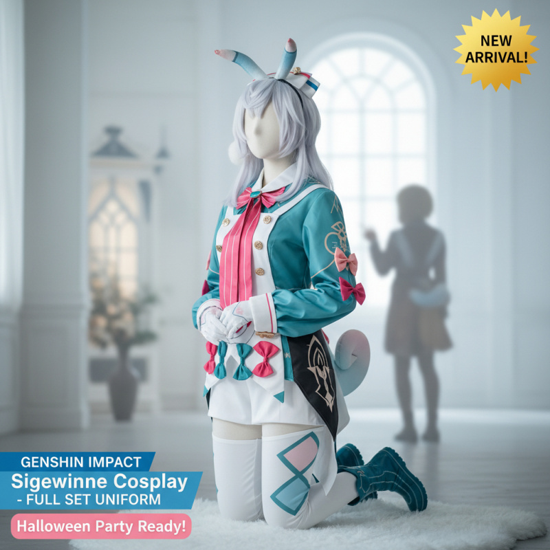 ☆YunCos Genshin Impact Sigewin - Anime Cosplay Nurse recensie en prijs