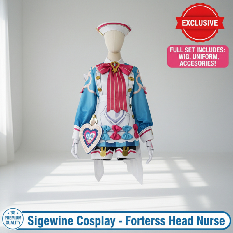 ☆YunCos Genshin Impact Sigewin - Anime Cosplay Nurse recensie en prijs