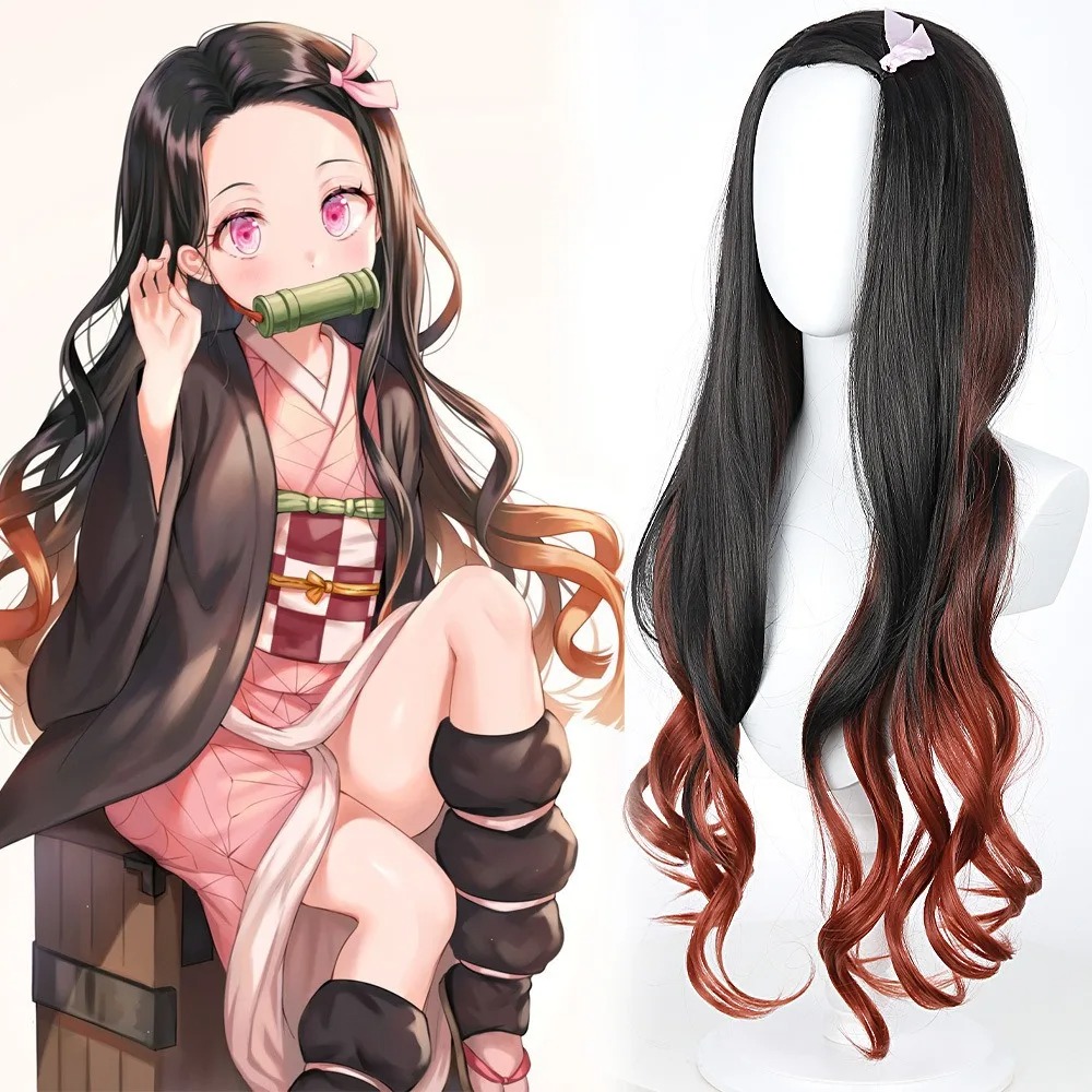 Black Dark Red Gradient Color  - Anime Cosplay With Red Hair recensie en prijs